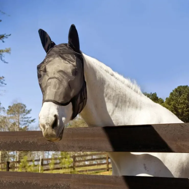 Absorbine UltraShield Fly Mask - avec et sans Oreilles - Masque Anti-Insectes