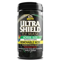 Absorbine UltraShield Fly Mask - avec Protège-Nez Amovible - Masque Anti-Insecte Sale