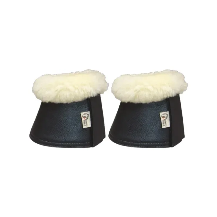 Harry's Horse Cloches en Néoprène Noir et Mouton pour Cheval Best