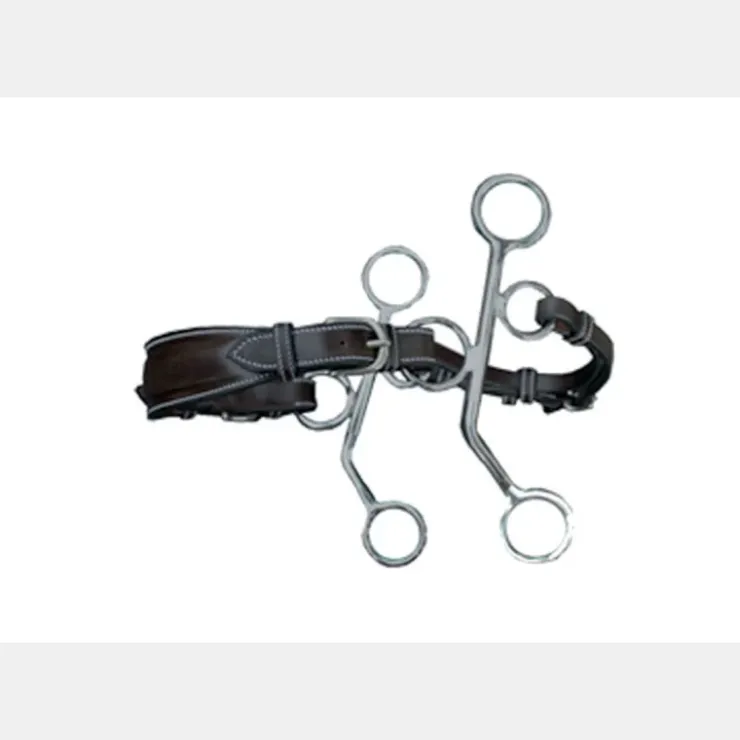 Jump'In Hackamore Cuir Branches Courtes Havane Hot