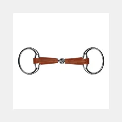 Mors à olive à simple brisure en inox gainé cuir New